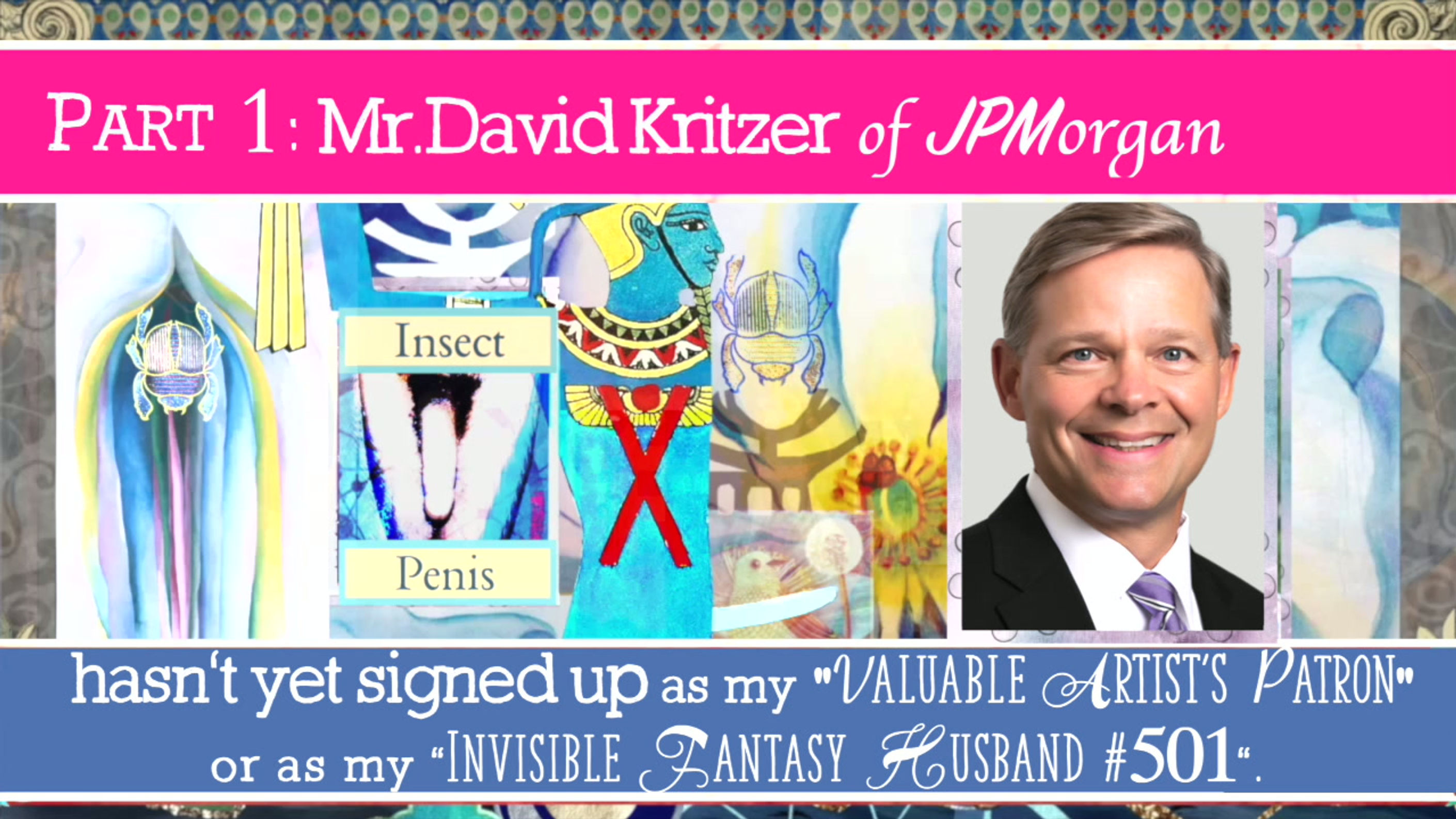 “Public Erotica Film for Mr.David Kritzer of JPMorgan, my Fantasy Husband #501” short film directing by Keolani Aalai